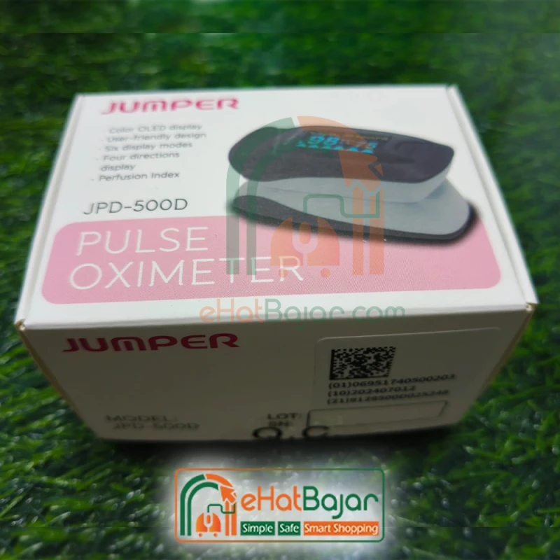 JUMPER JPD-500D Pulse Oximeter – Fingertip Blood Oxygen & Pulse Monitor